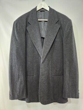 Archival COMME DES GARCONS 1980s Charcoal Wool Blend Unlined Blazer Made Japan M
